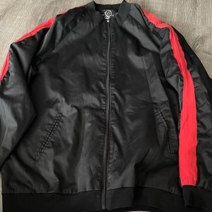 Mens x large jacket black and red